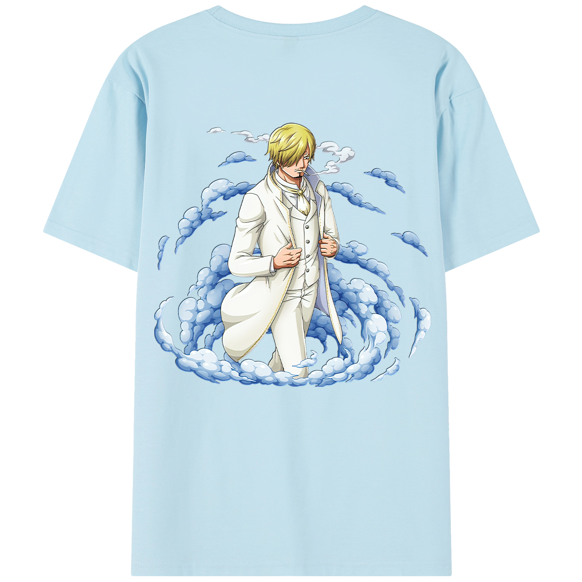 ワンピース サンジ ONE PIECE Sanji 綿100％半袖Tシャツ（背面プリント）